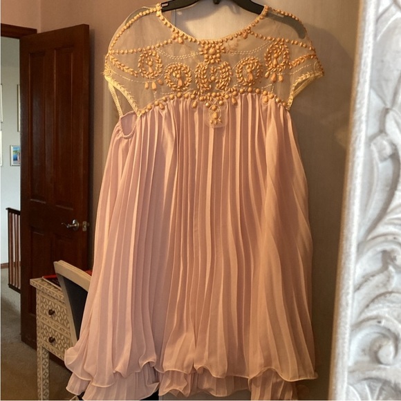 Chicwish Dresses & Skirts - Elegant Beaded Sheer Dress